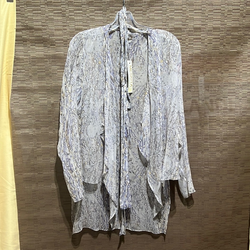 Meskita chiffon cover up, so lightweight it is transparent, great over a tank.